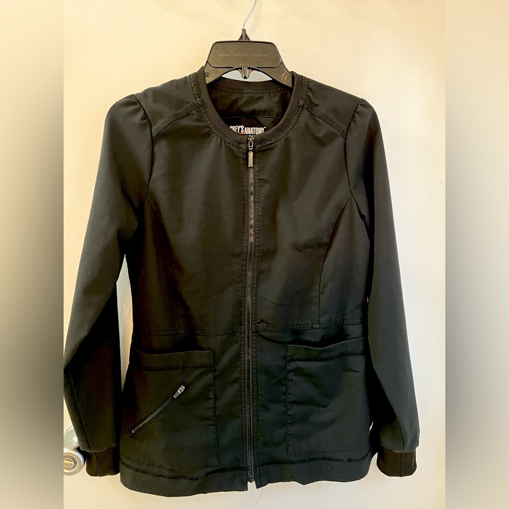 Grey’s Anatomy Medical Scrub Jacket, Black